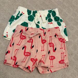 Set of 2 Hanna Andersson 12-18 months Print Shorts